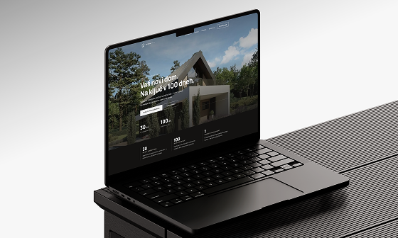 Izrada web stranica – agencija Bloom: početna stranica Bloom Haus prikazana na prijenosnom računalu